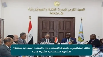 تحالف استراتيجي.. «البحوث الفليكة» ووزارة المعادن السودانية يخططان لمشاريع استكشافية مشتركة جديدة